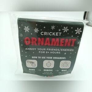 Cricket Ornament NWT Prank